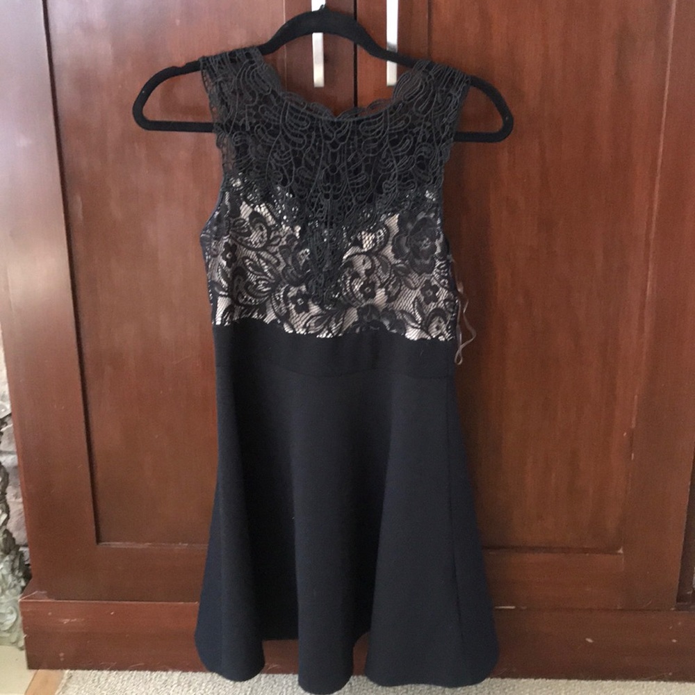 Black lace dress